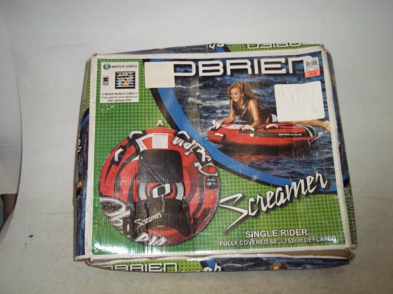 lot 140 image: Screamer Inflatabel Towable in box