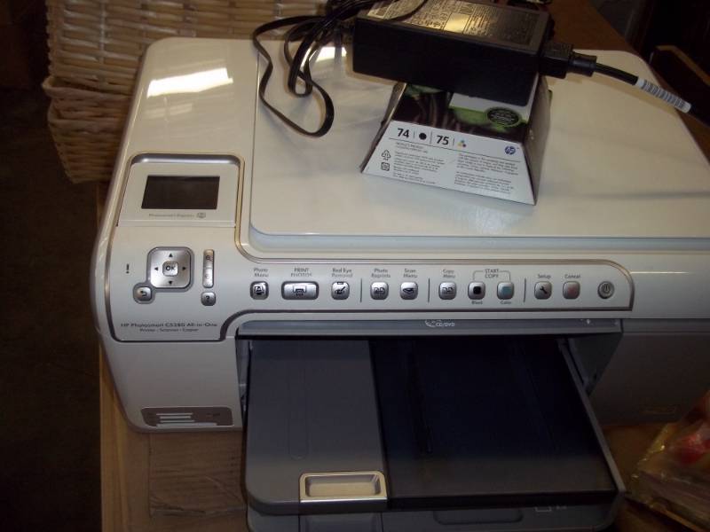 lot 186 image: HP Printer all in one with Ink Cartridge