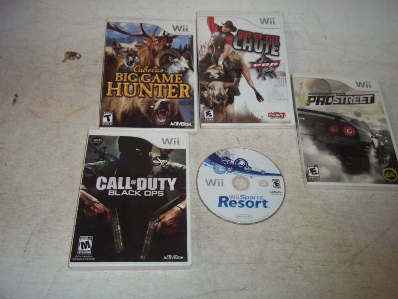 lot 193 image: 5 WII Games