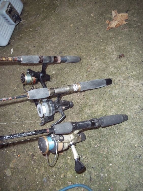 lot 196 image: Lot of 3 fishing rods and reels