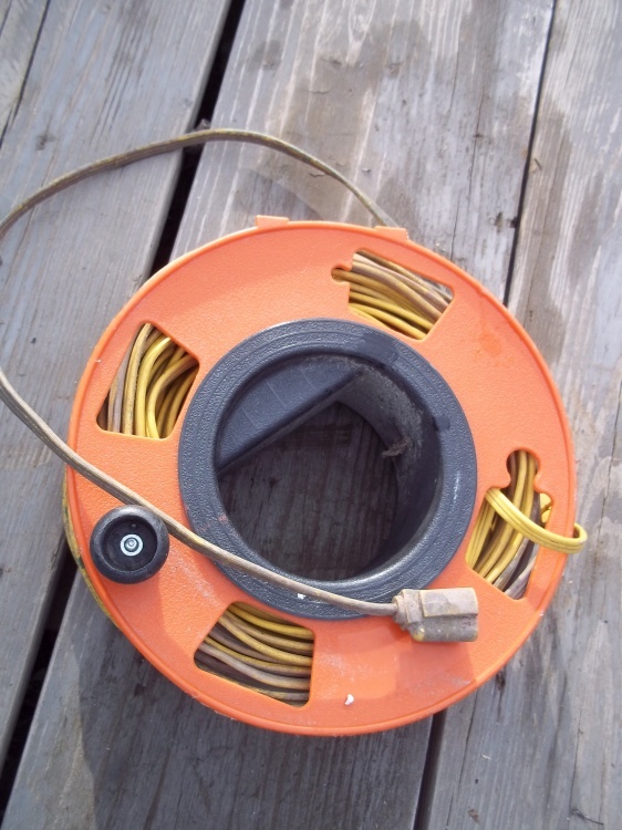 lot 244 image: Extension cord with reel