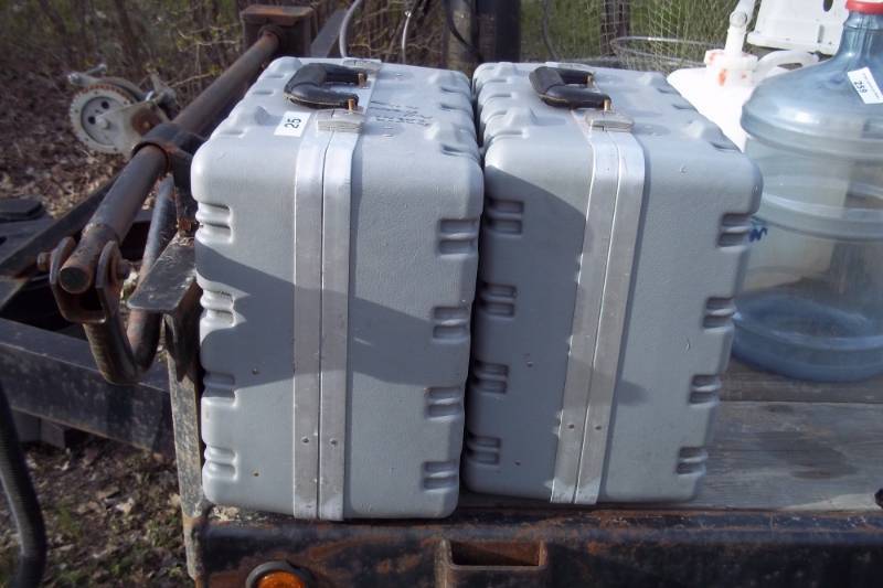 lot 260 image: Pair of Hard storage cases