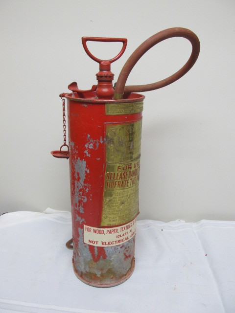 lot 10 image: Vintage Randolph Fire Extinquisher