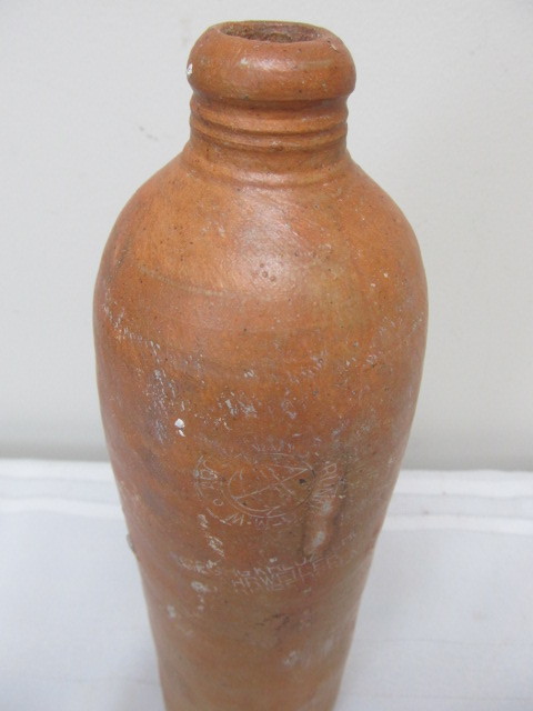 lot 14 image: Antique German Stoneware Beer Bottle