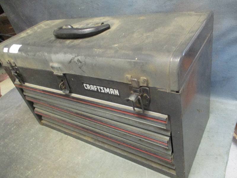 lot 40 image: Craftsman Tool Box with Tools