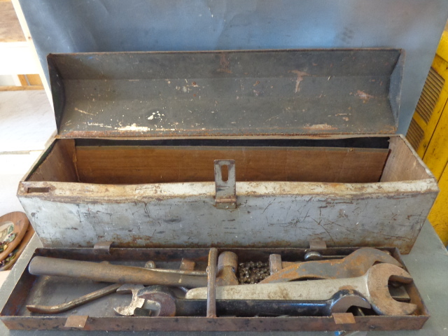 lot 127 image: Tool Box and Tools
