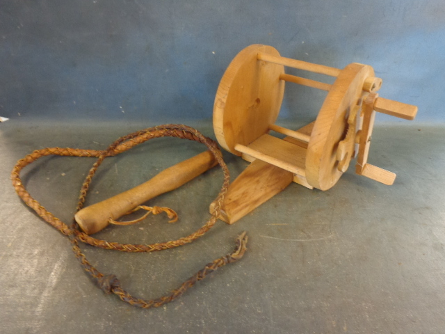 lot 170 image: Leather Whip and Toilet Paper Holder