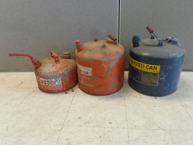 lot 191 image: Steel Gas Cans