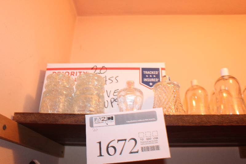 lot 1672 image: Lot of (20) Glass Vases