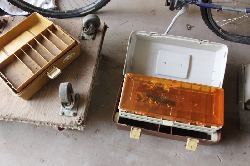 lot 1753 image: Lot of (2) Fishing Tackle Boxes