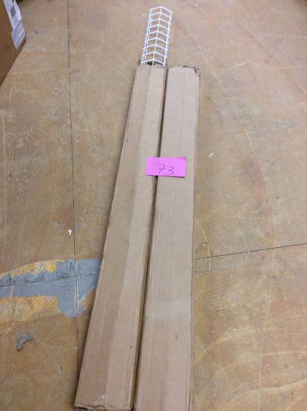 lot 73 image: Set of 2  Lithonia Lighting 4 ft. Wire Guard for Z Series New