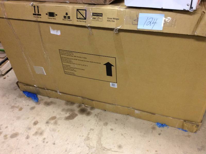 lot 124 image: Husky 60 in. 10-Drawer Mobile Workbench, Textured Black Matte open box never used Model # HOLC6010BB1M
