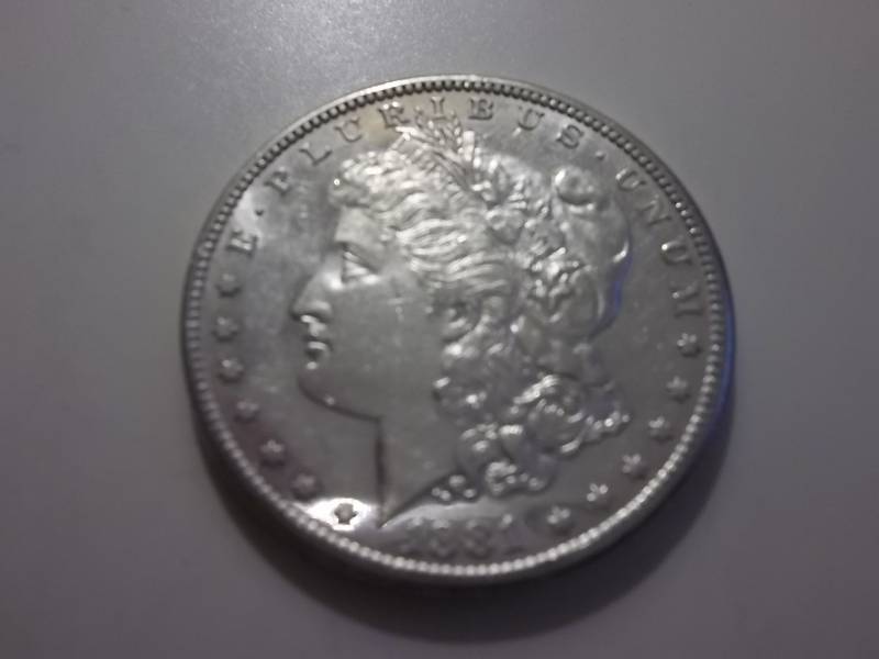 1881 S Morgan Silver Dollar Very High Grade MS (In MS60 $65.00) Proof Like Strike