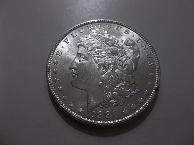 1886 Morgan Silver Dollar Very High Grade MS