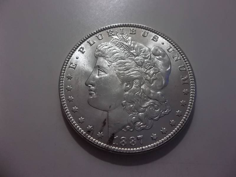 1887  Morgan Silver Dollar Very High Grade  MS