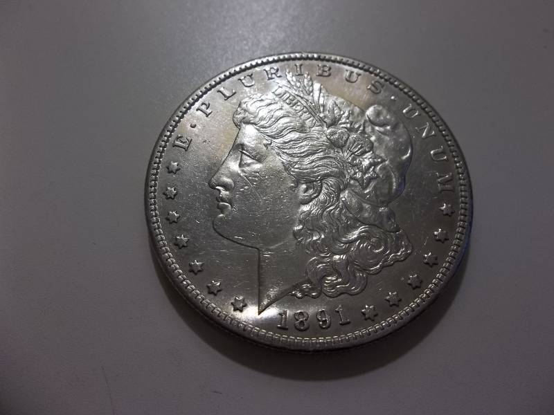 1891 S Morgan Silver Dollar High Grade MS Proof Like Strike (See Mirror Like Background)