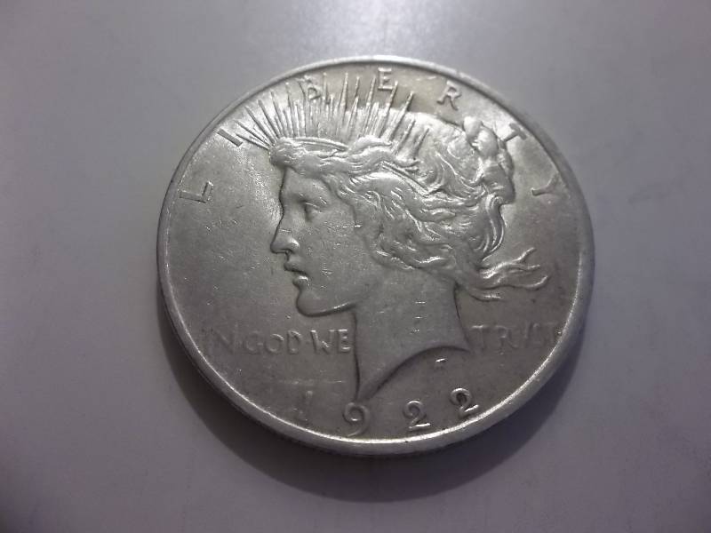 1922  Silver Peace Dollar  High Grade