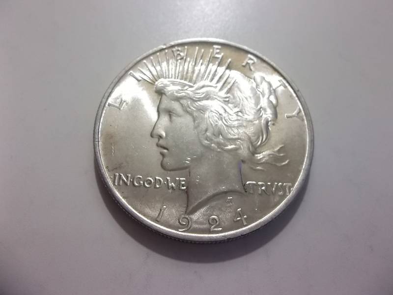 1924 Peace Silver Dollar Very High Grade MS