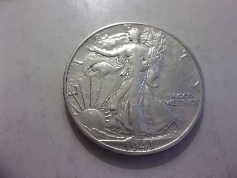1941 D Walker Half Dollar High Grade AU