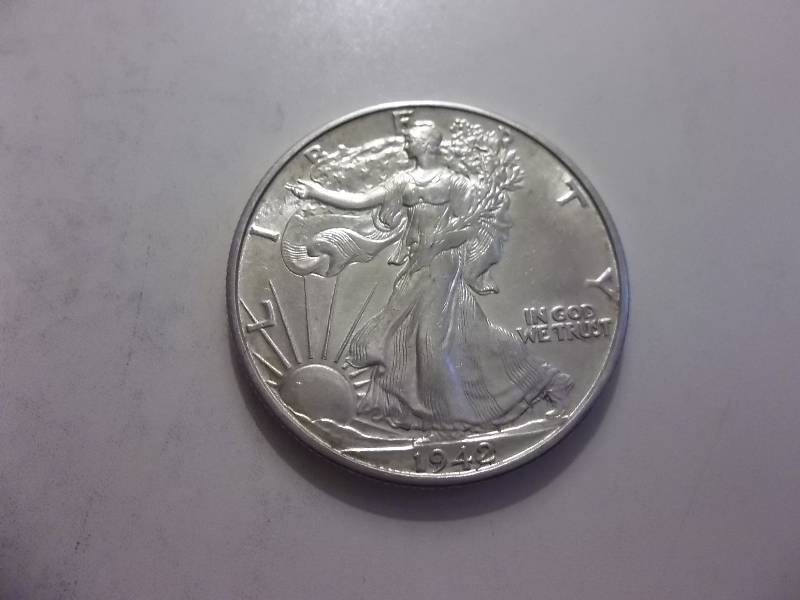 1942 D Walker Half Dollar Very High Grade MS