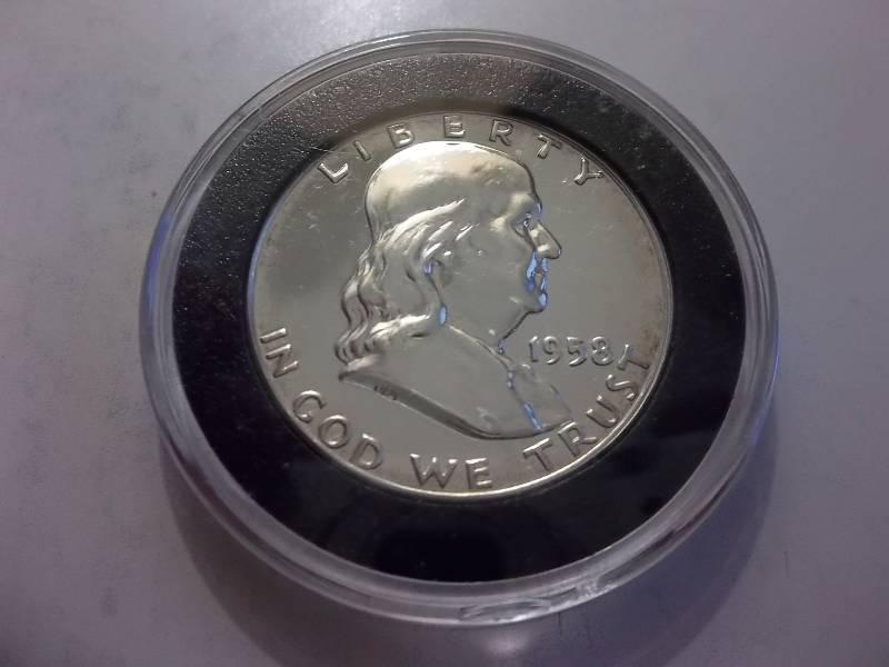 1958 Franklin Half Dollar Proof (Valued  $60.00)