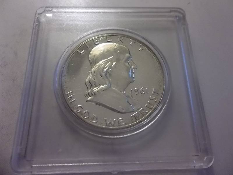 1961  Franklin Half Dollar  Proof With Full Bell