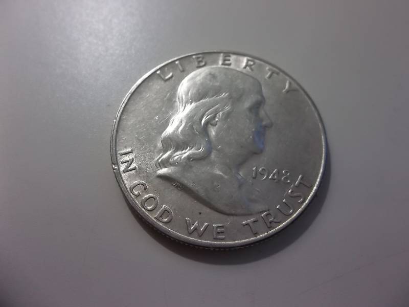 1948 D Franklin Half Dollar Very High Grade MS
