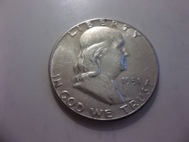 1951  Franklin Half Dollar Better Grade AU-BU