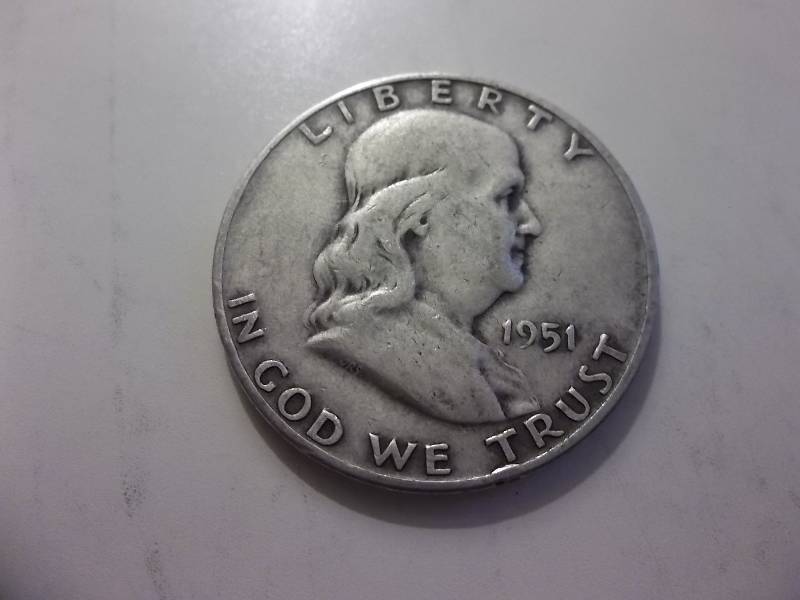 1951 D Franklin Half Dollar Better Grade