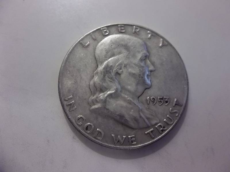 1953 D  Franklin Half Dollar Better Grade