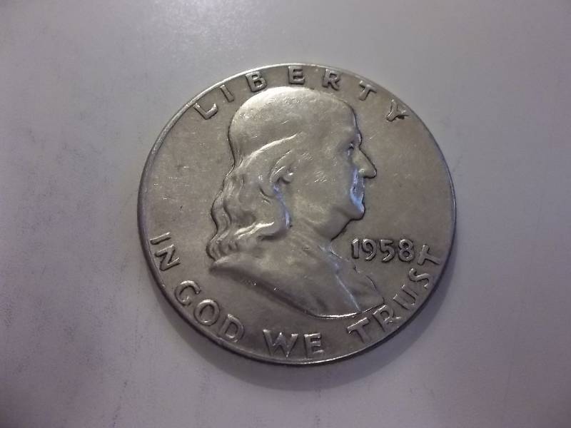 1958  Franklin Half Dollar Better Grade