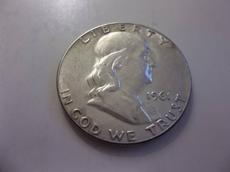 1961  Franklin Half Dollar High Grade MS With Partial Full Bell
