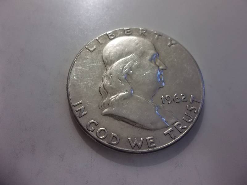 1962  Franklin Half Dollar Very High Grade AU-BU