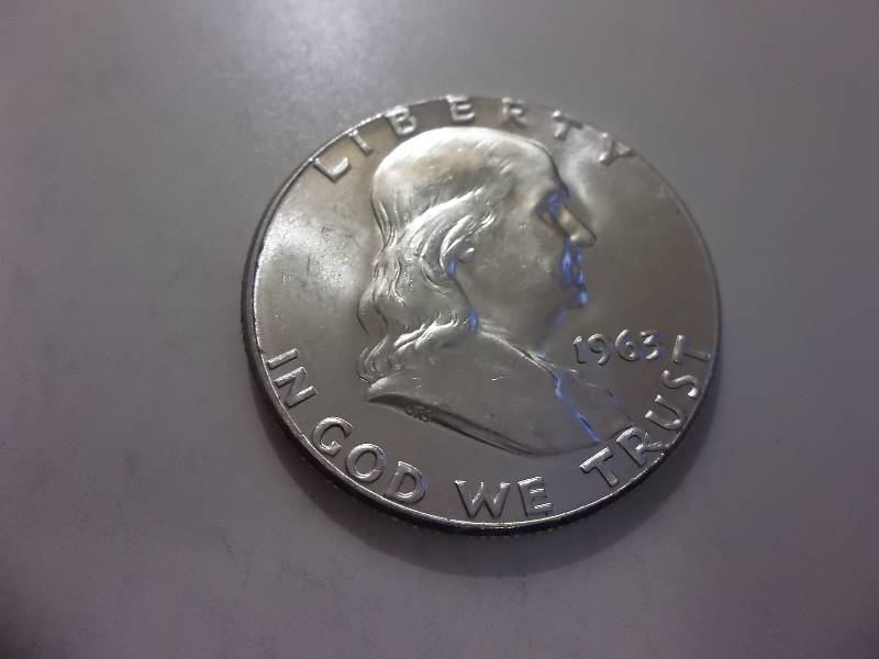 1963  Franklin Half Dollar Very High Grade MS Full Bell