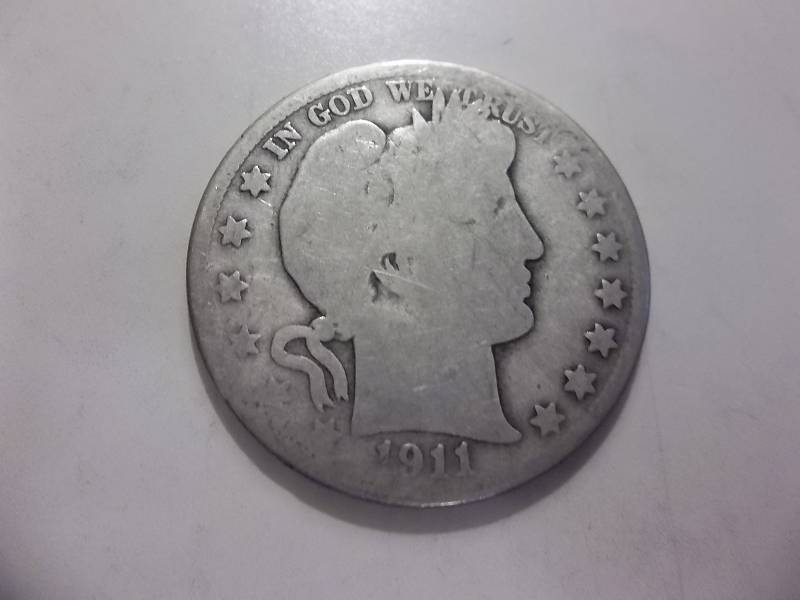 1911 D  Barber Half Dollar