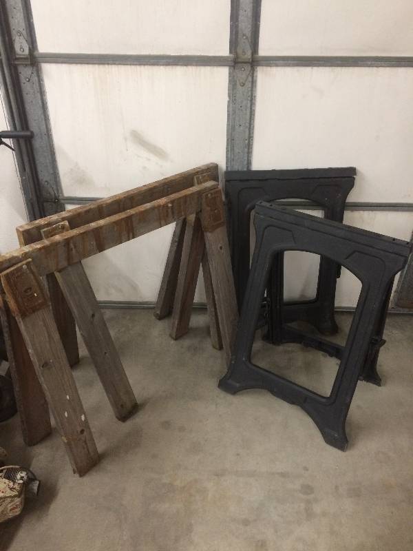 lot 64 image: Sawhorses