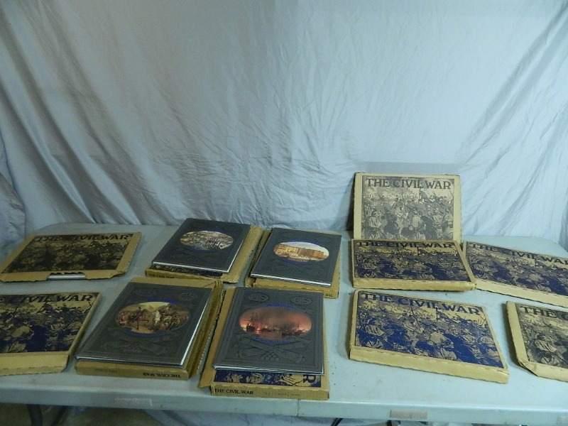 lot 35 image: 11 Collector Civil War Books