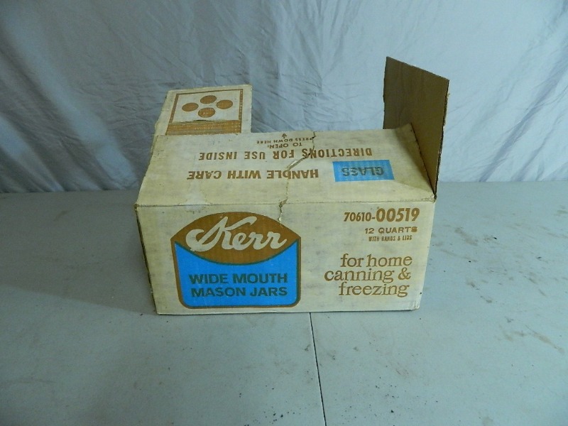 lot 36 image: Case of Kerr Canning Jars