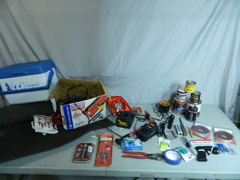 lot 57 image: Tools, Cooler, Shop Supplies