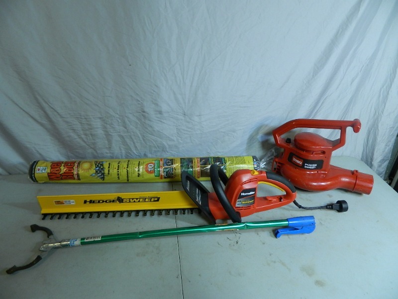 lot 63 image: Hedge Trimmer, Weed Fabric, and More