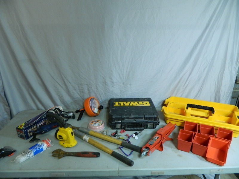 lot 64 image: Tools, Sander, and Shop Supplies