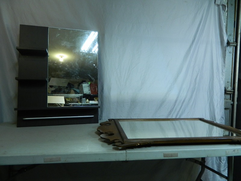 lot 99 image: Nice Bathroom Mirror and Vintage Mirror