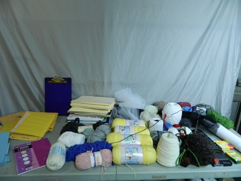 lot 105 image: Yarn, Office Items, and More