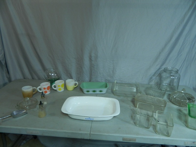 lot 167 image: Pyrex, Ovenware, Corning Ware, and More