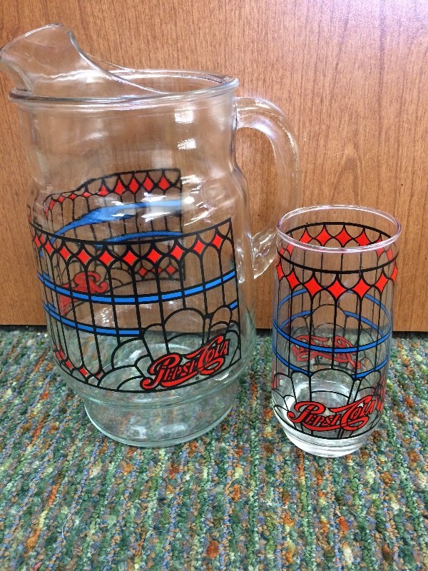 lot 4 image: Pepsi Pitcher and Glass
