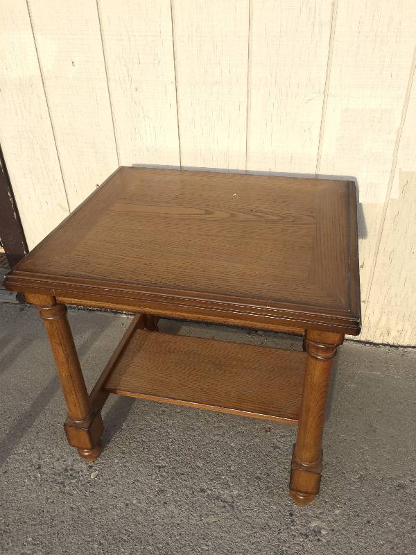 lot 44 image: Wood End Table