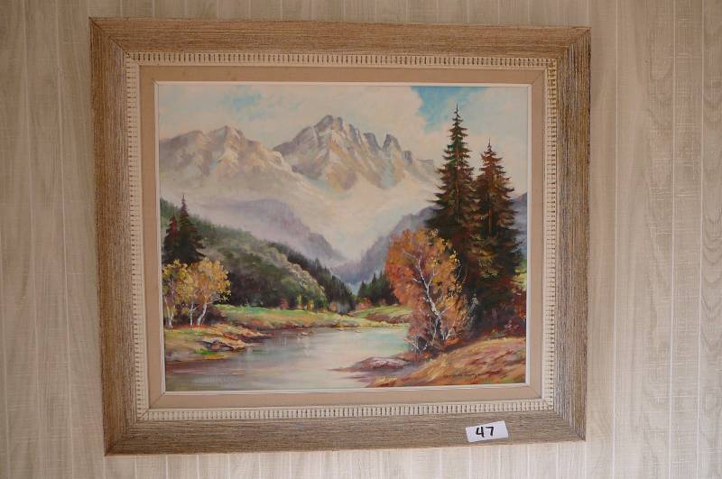 lot 47 image: Framed Painting