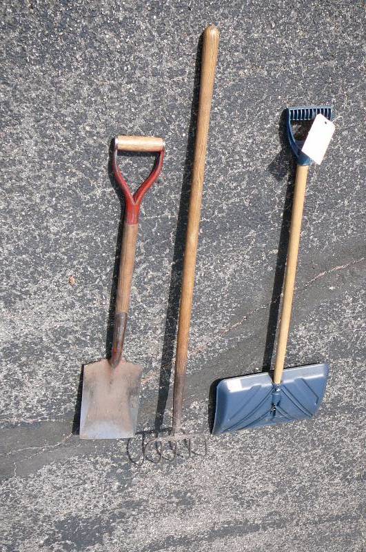 lot 127 image: Fork, Spade, Shovel