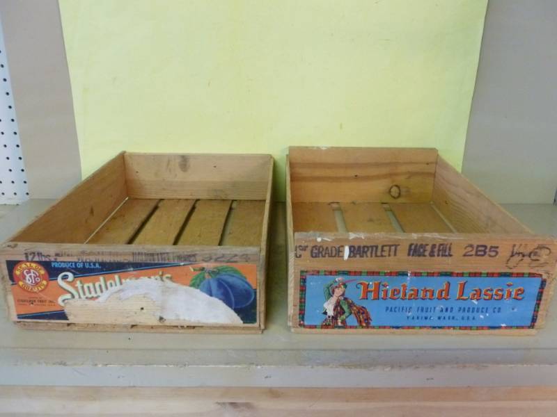lot 26 image: Vintage Fruit Crates