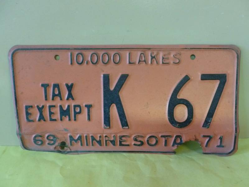 Vintage License Plate